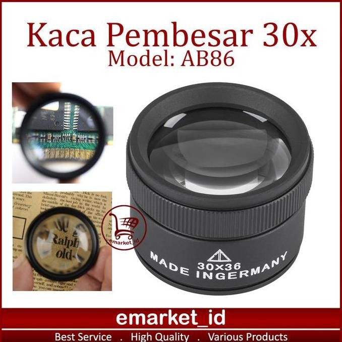 

Sale Kaca Pembesar 30X Ab86 / Lup Lensa Magnifier Handheld / Perhiasan