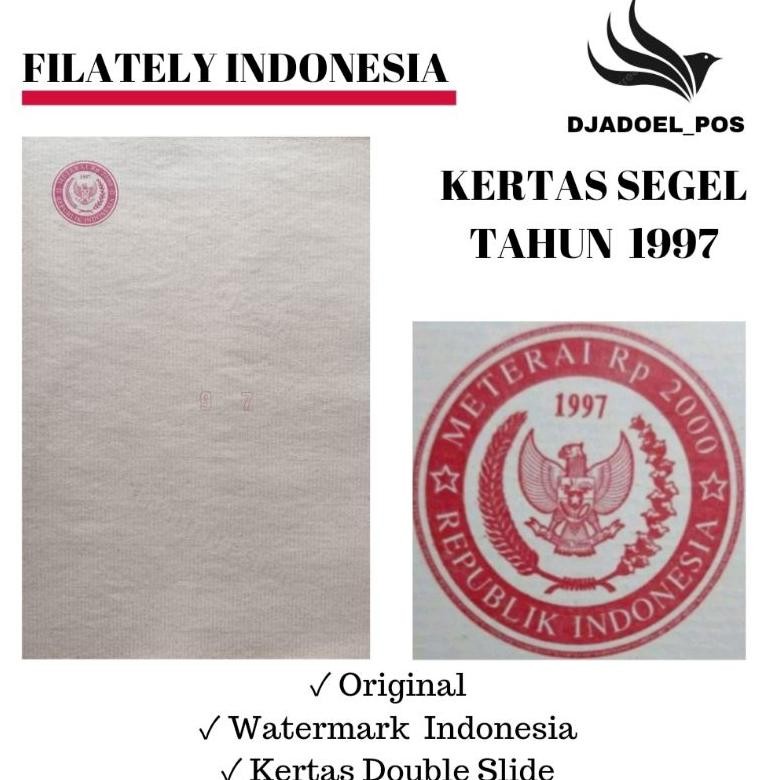 

KERTAS SEGEL TAHUN 1997 Double Asli DiM