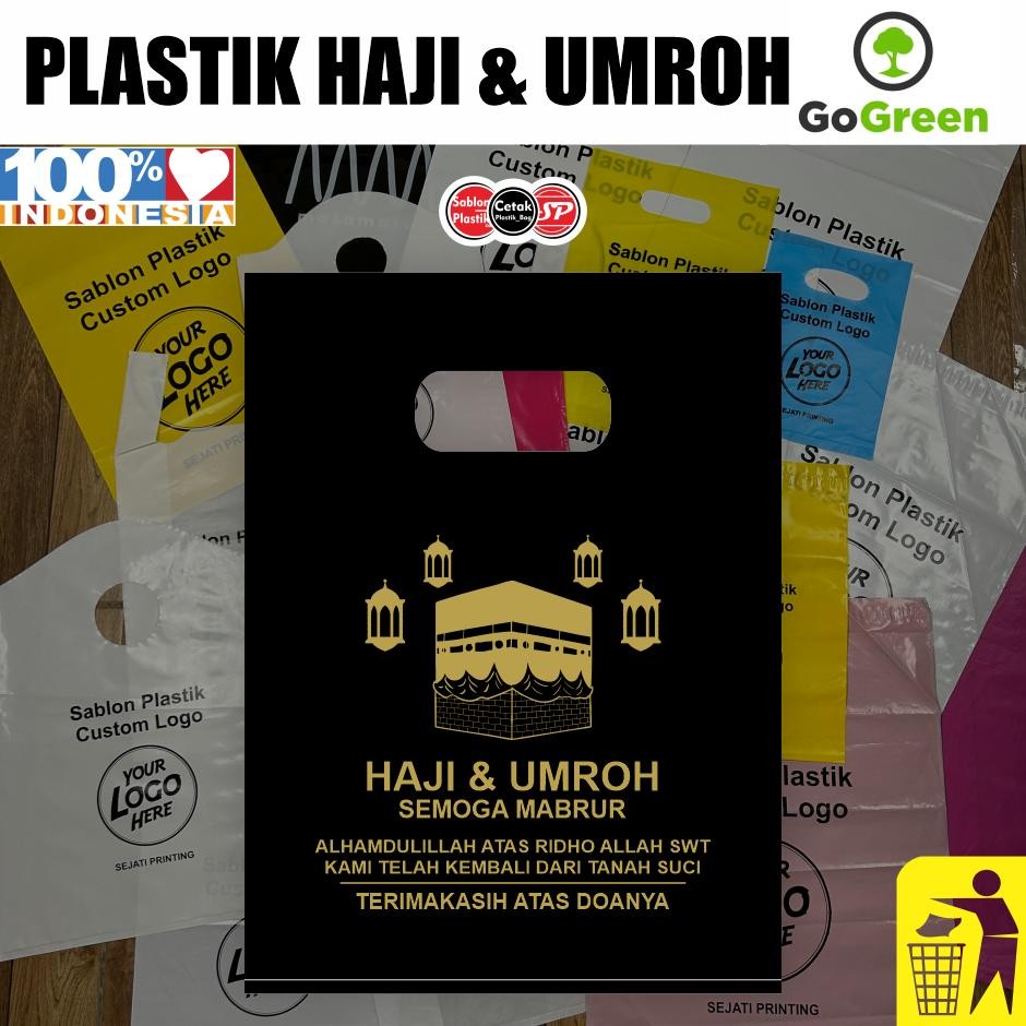 

(ISI 50 PCS) PLASTIK HAJI DAN UMROH 20cm x 28cm DiM