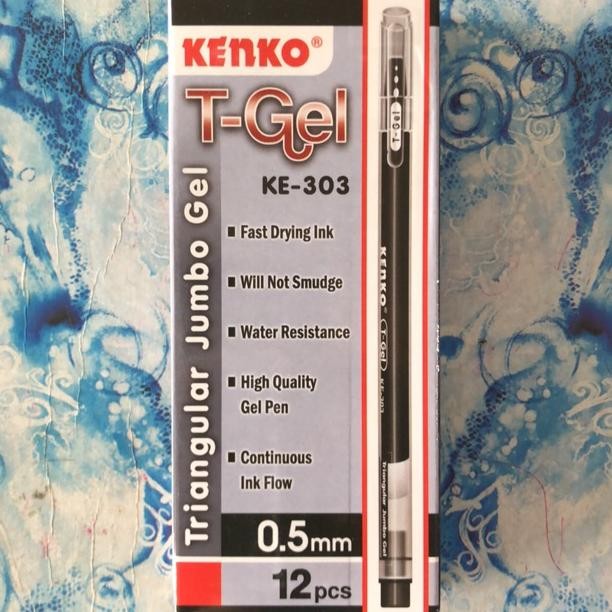 

( 12 pcs ) Pulpen Jel / Gelpen / Pena Gel Kenko Tgel T-Gel Ke - 303 DiM