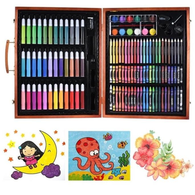 

Pensil Warna Art Set Full Crayon 150 Pcs Anak Alat Seni Lukis Gambar