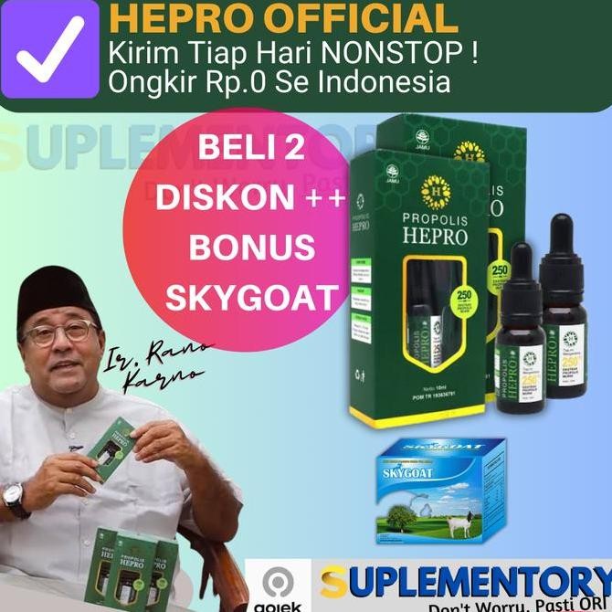 

NEW Propolis Hepro Original Trigona Obat Paru Asam Urat Kolesterol Asma READY