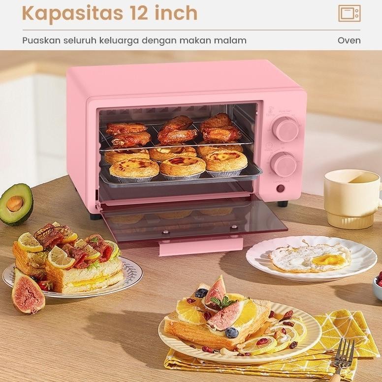 Oven Listrik 12 Liter Panggang kue 640 Watt Multifungsi low watt