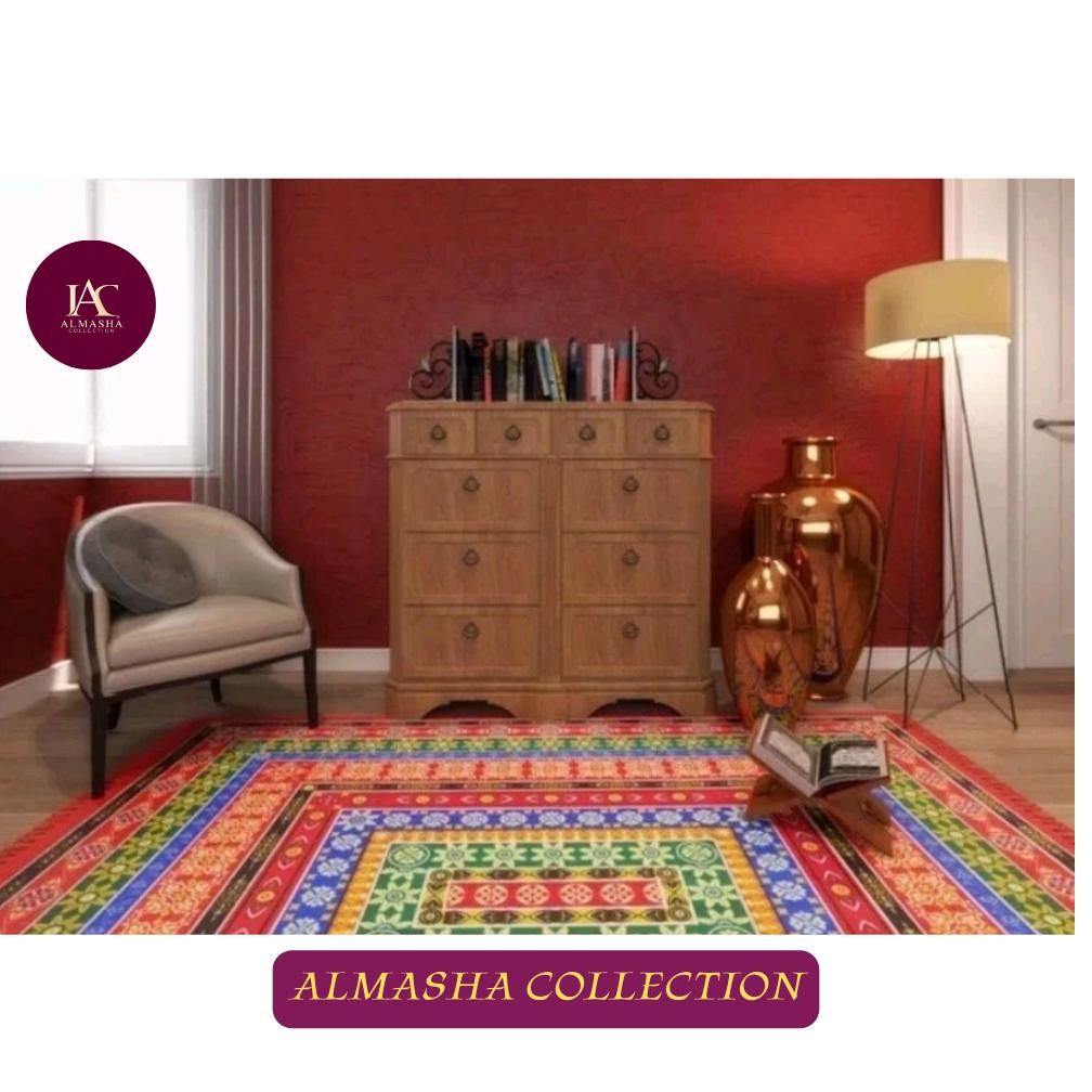 Karpet ostrich JUMBO Karpet Turki shiva ambal Sisa Ekspor Dubai / Permadani Bisa Lipat Carpet Turkey