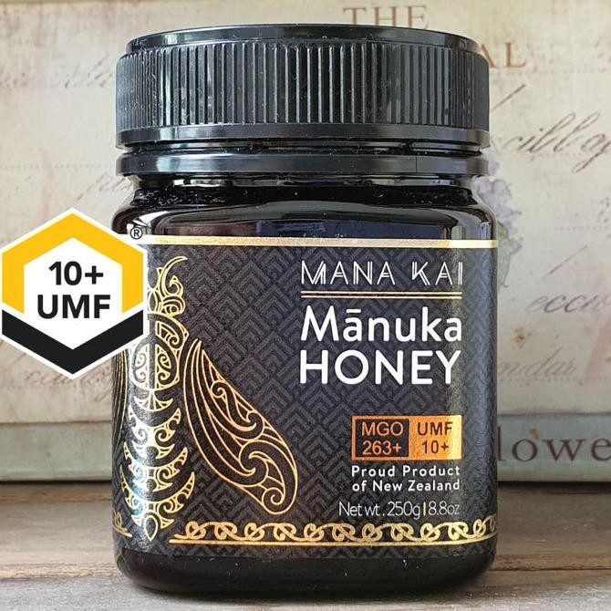 

NEW MANA KAI MADU MANUKA HONEY UMF 10+ 250g RAW MANUKA GLYPHOSATE FREE NZ READY