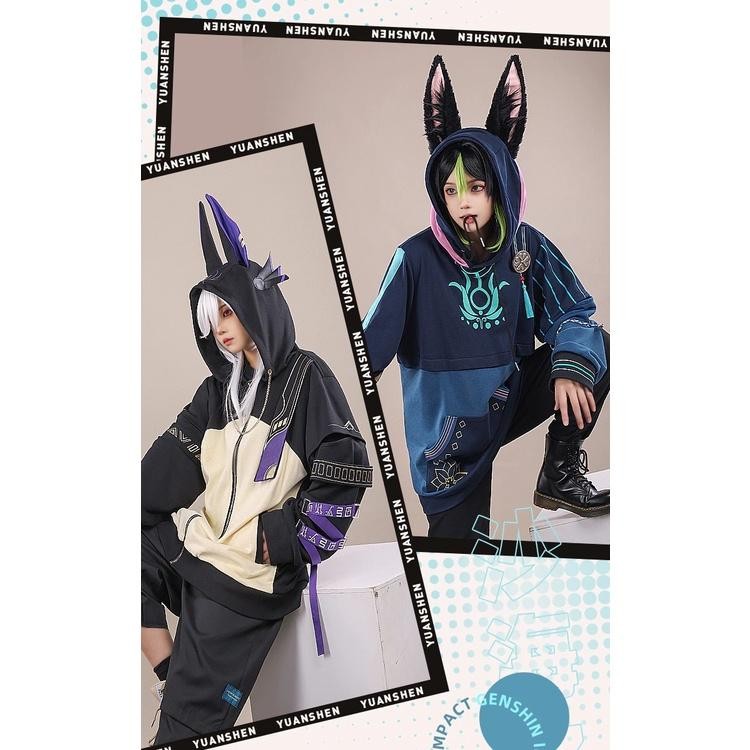 Jaket Hoodie Sweater Game Genshin Impact Cyno Tighnari Termurah Best Quality 100% Original