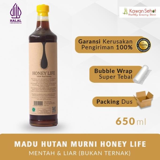 

NEW Honey Life Raw Wild Forest Honey 640ml | Madu Badui Baduy Asli READY