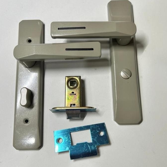 Kunci Pintu Kamar Mandi 2309 / Gagang Handle Aluminium Pintu Pvc Wc