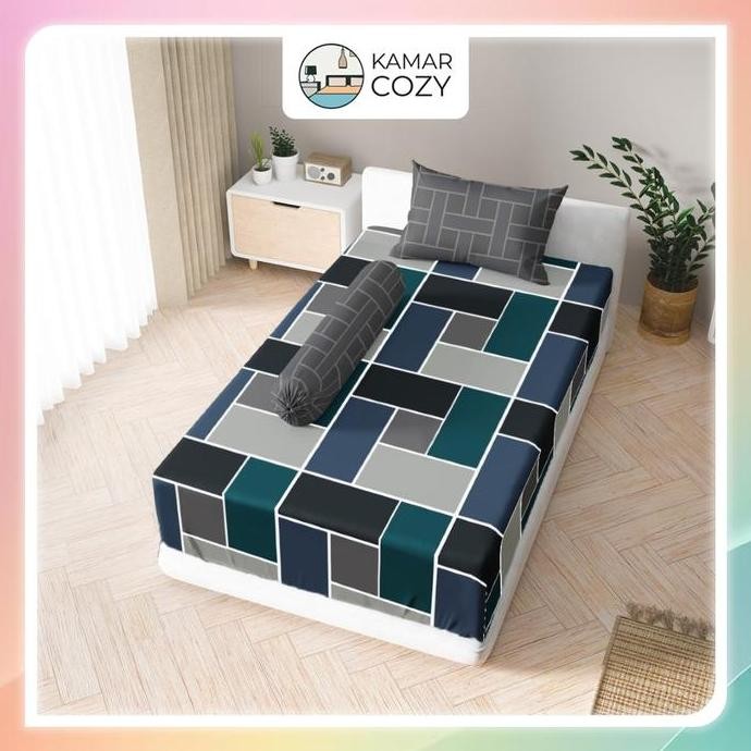 Sprei Kintakun Set Fitted Single 90x200 / 100x200 / 120x200 Adara Dluxe Aesthetic Tinggi 25 cm Estet