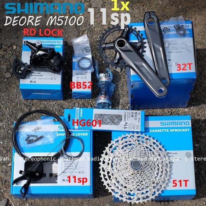 Diskon New Groupset Shimano Deore M100 11Speed Groupset Deore M100 11 Speed Murah