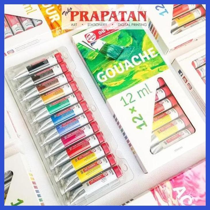 

( SEKOLAH / LUKIS ) SALE TALENS GOUACHE COLOURS SET 12X12ML / CAT GOUACHE TALENS (SENI / MENGGAMBAR / ART / KERAJINAN ) PACKING AMAN
