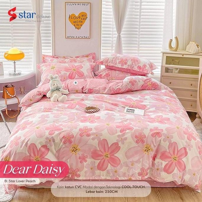 Sprei katun 180x200x40 Motif Katun Jepang Bahan Lokal