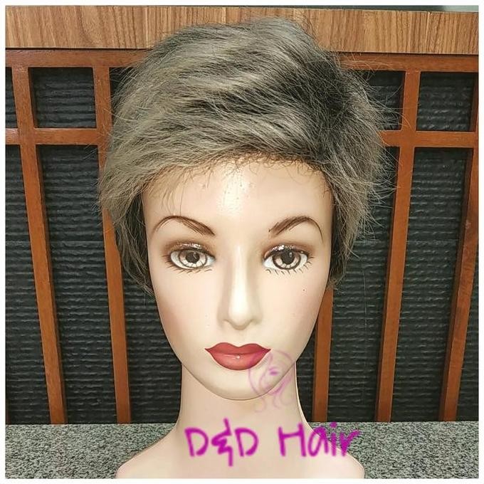 Wig Rambut - Wig Wanita - Wig Nenek - D&D001 - Grey - Wig Uban LJ