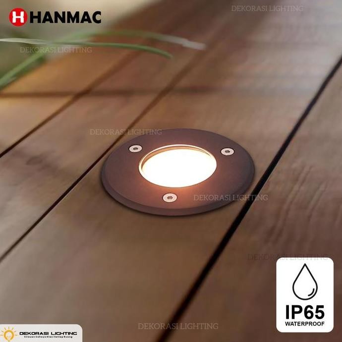 Lampu lantai body hitam taman sorot waterproof outdoor ip65 led dekor