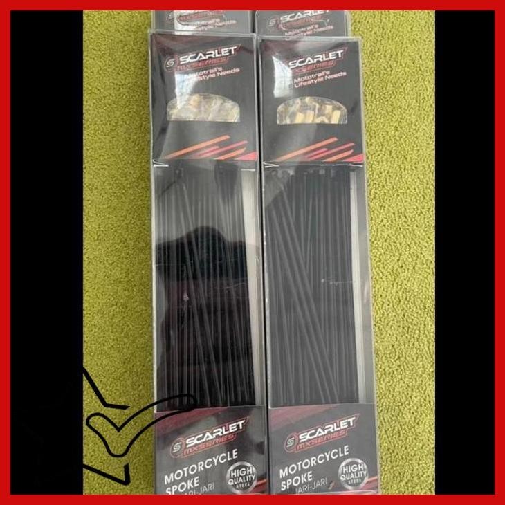 [SPB] JARI-JARI KLX150 SCARLET HITAM ORIGINAL H36 RING 16/19 SET