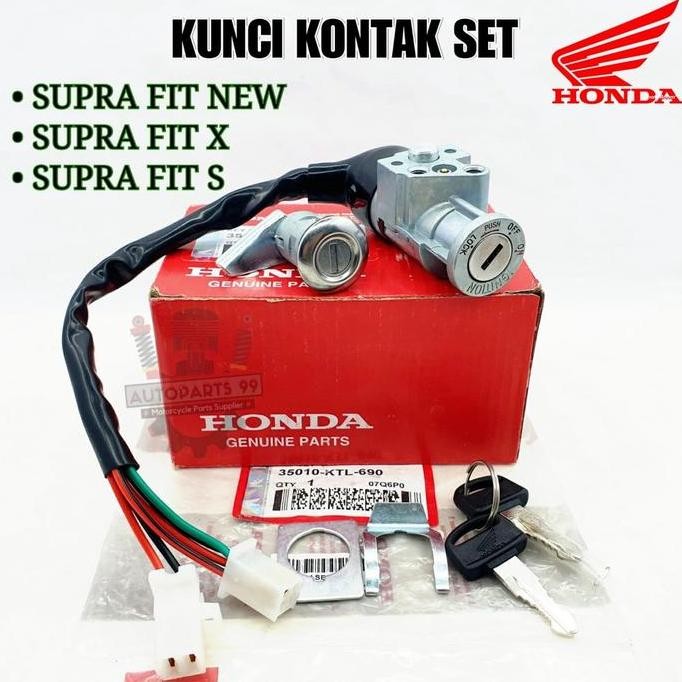 Kunci Kontak Supra Fit New Fit X Fit S Set Komplit Original Honda Keyset Honda Supra Fit Kunci Konta