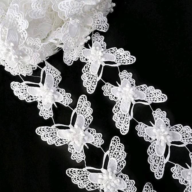 

(:(:(:(] renda bordir kupu 2layer per-meter(100cm)