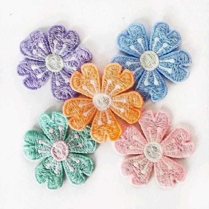 

hanya disini] patch croschet bunga 5cm, patch rajut knit wool