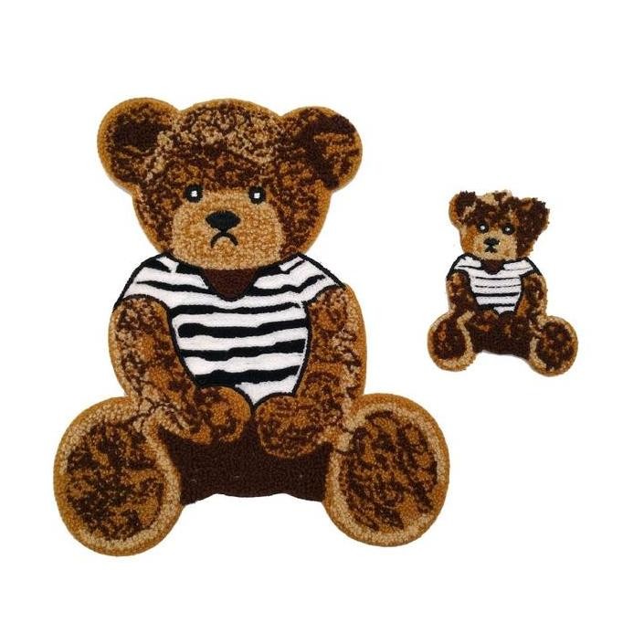 

Kualitas terbaik] bordir bear wool big sz , motip handuk timbul