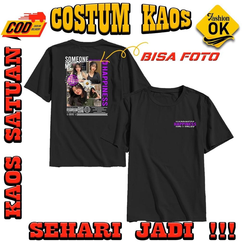 Promo Kaos Custom Foto Aesthetic Murah Kaos Sablon Satuan Kaos Sablon Digital Premium Kaos Custom St