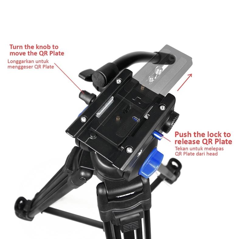 Takara Hydro B 18 B18 Professional Video Tripod Fluid Pan Head Garansi