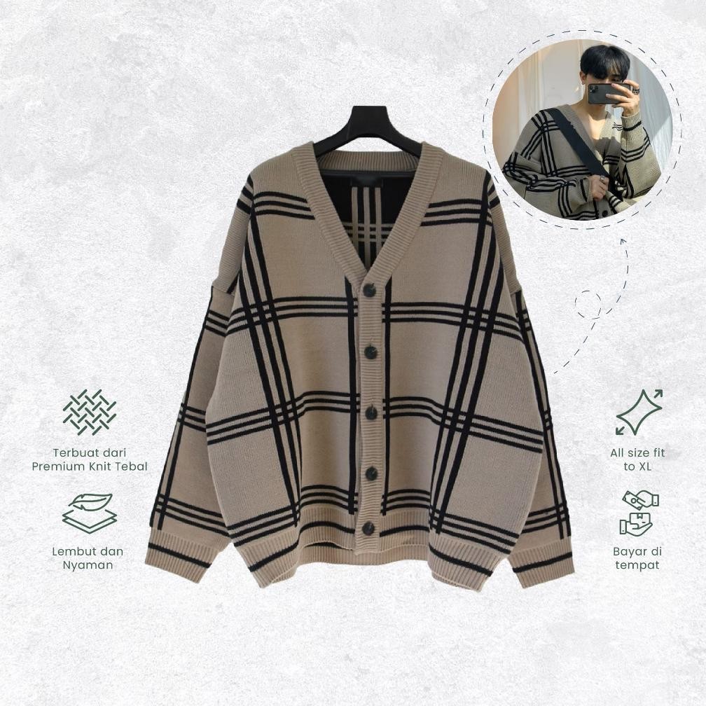 Mingyu Cardigan Korean Style Kardigan Rajut Premium -najahofficial