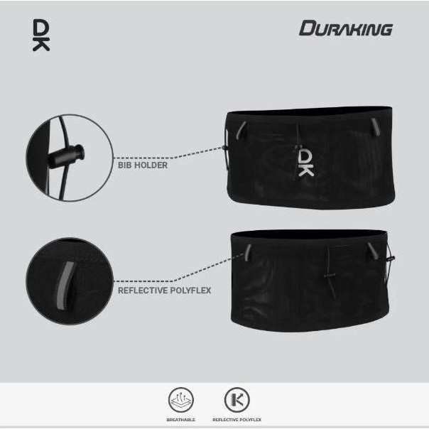 Running Belt Sabuk Lari Duraking V2 Unisex Black