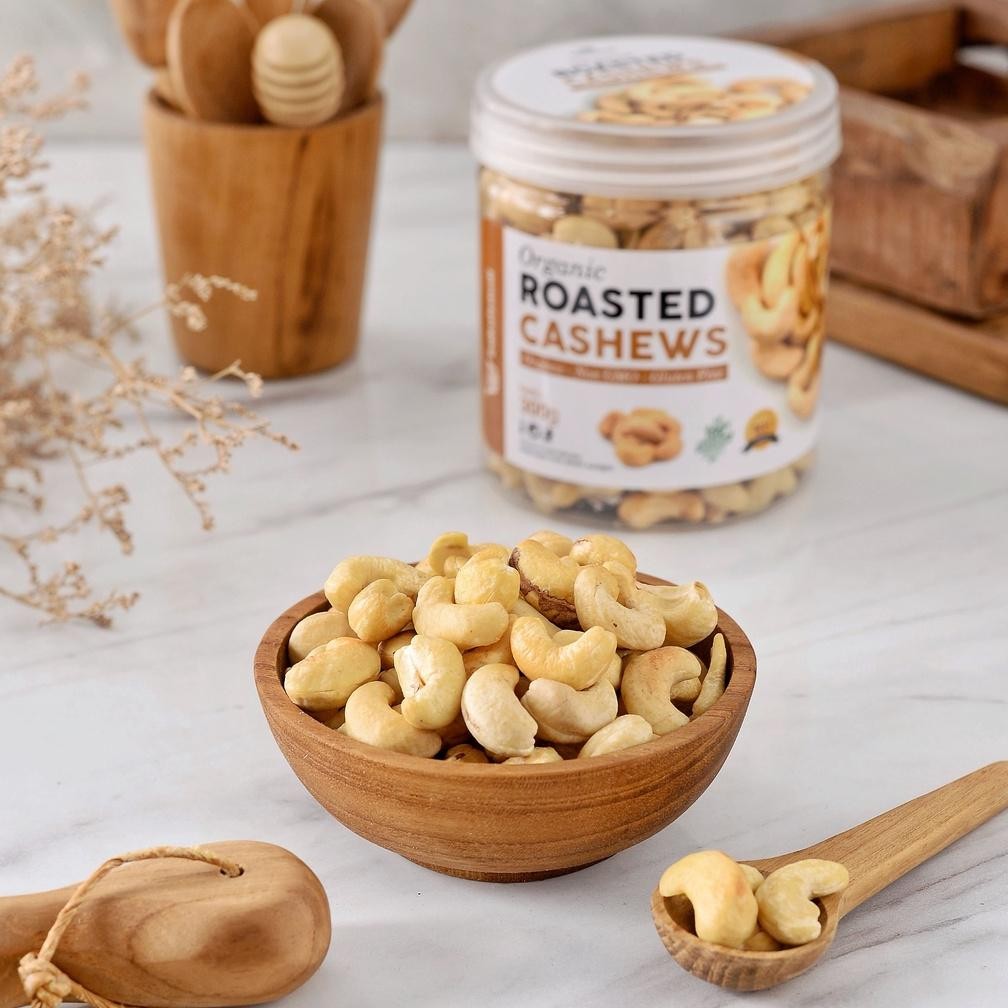 

Heatshrin Kacang Mede Premium Panggang Organik Utuh Renyah Oven Roasted Cashew Nut Organic Matang Mente Mete Vb-8