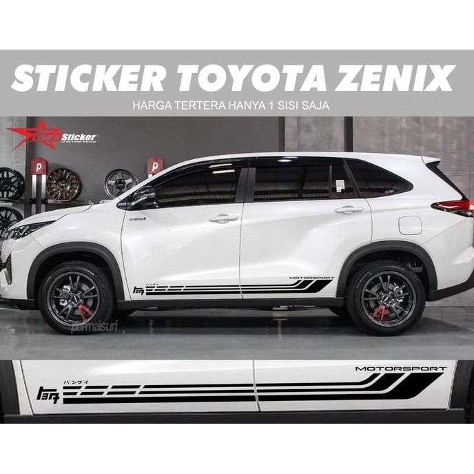 ready STICKER TOYOTA  ZENIX 2023 AKSESORIS TOYOTA ZENIX