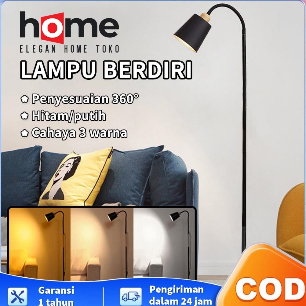 Lampu Berdiri Ruang Tamu Aesthetic 130CM Lampu Tidur Aesthetic E27