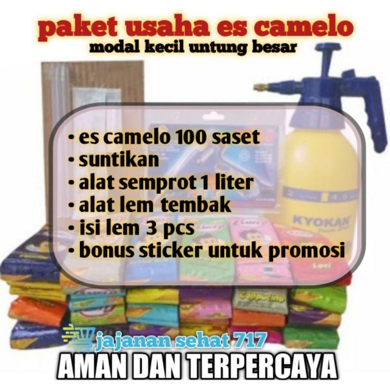 

Paket Usaha Viral Es Camelo 100 Saset Paket Murah Modal Kecil Untung Besar Terbaru Best Quality 100% Original