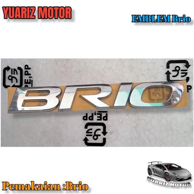 ready EMBLEM BRIO ORIGINAL HONDA BRIO/EMBLEM BAGASI HONDA BRIO/ EMBLEM HONDA
