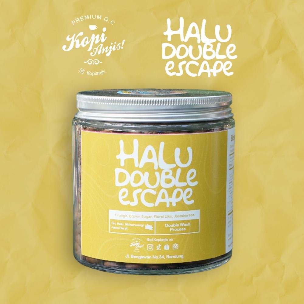 

Kopi Anjis-Biji Kopi Arabika Halu Double Escape 200 Gram - Specialty Roast Beans (Mekarwangi Double Wash) New Best Quality 100% Original
