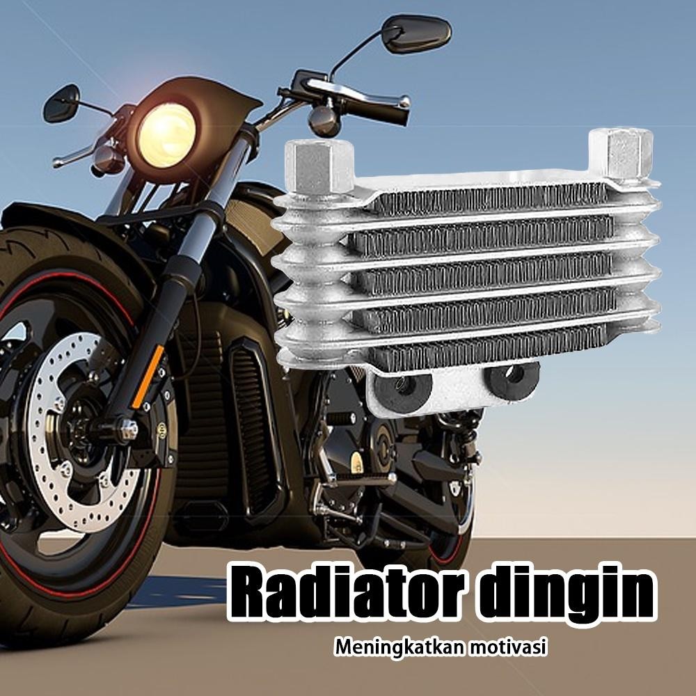 Pengganti Radiator Pendingin Oli Mesin 5 Baris Engine Oil Cooler Radiator Untuk Motor 125-250Cc New 
