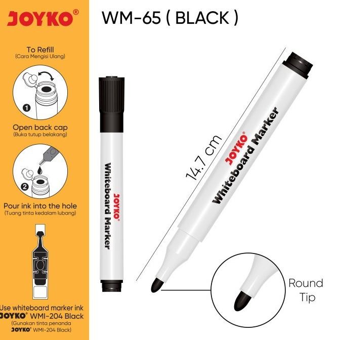 

Diskon 1Pcs Spidol Papan Tulis Dapat Dihapus Whiteboard Marker Joyko Refillable Diskon