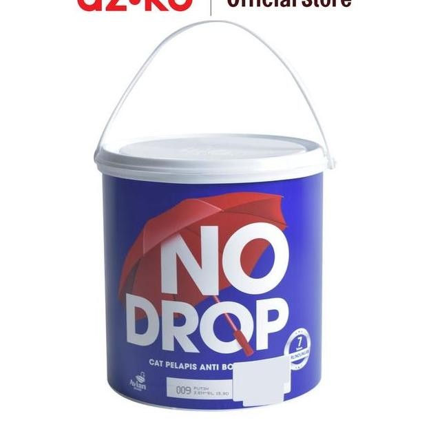 Azko No Drop 4 Kg Cat Dinding Wateroof Putih Paint Wateroof Cat Tembok Perlengkapan Tukang