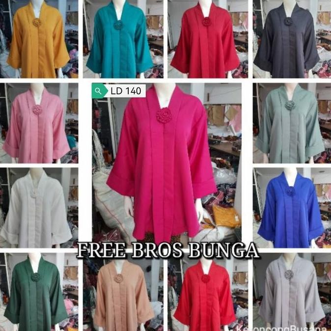 SUPER SUPER JUMBO SETELAN KEBAYA FLOY BALOTELLY TANGAN PANJANG LD 140