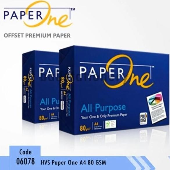 

kertas HVS A4 80gram paperone /kertas photocopy dan print
