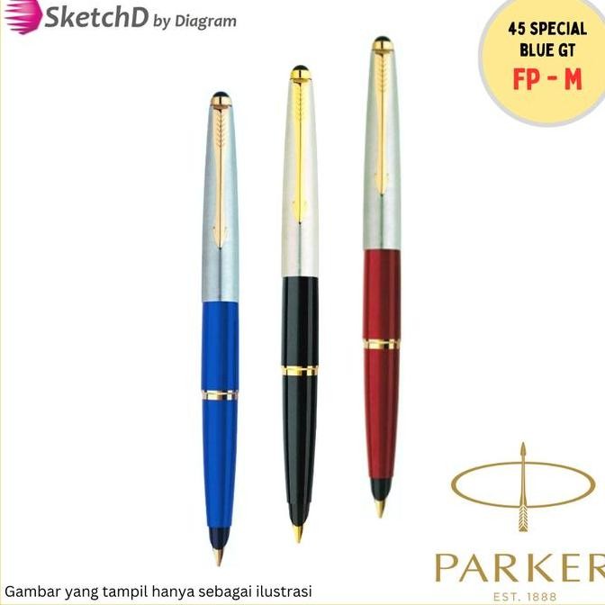 

Parker 45 Special Gold Trim Gt Fp - Fountain Pen Vintage Co