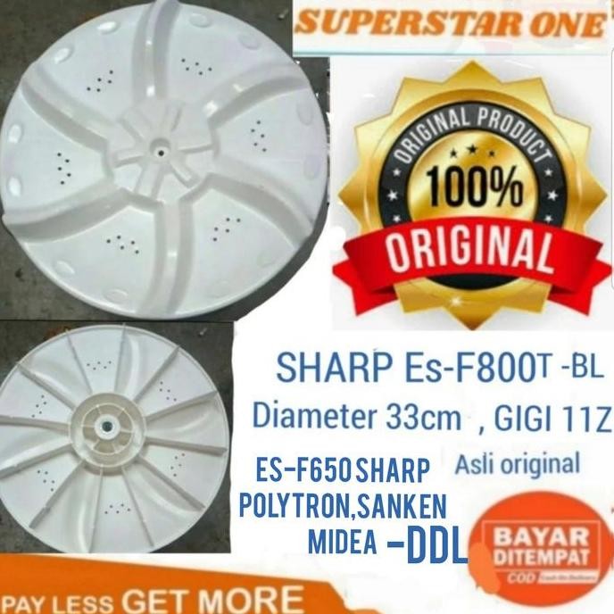 PULSATOR SHARP ES-F800T BL PULSATOR ES F800T BL 33CM GIGI 11 ORIGINAL DAN TERPERCAYA