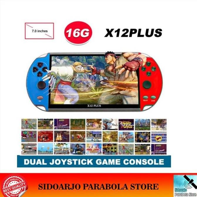Terlaris Gameboy X12 Plus P2P Psp Pvp Console Handhled Portable 7 Inch 16Gb Retro Game Classic Games