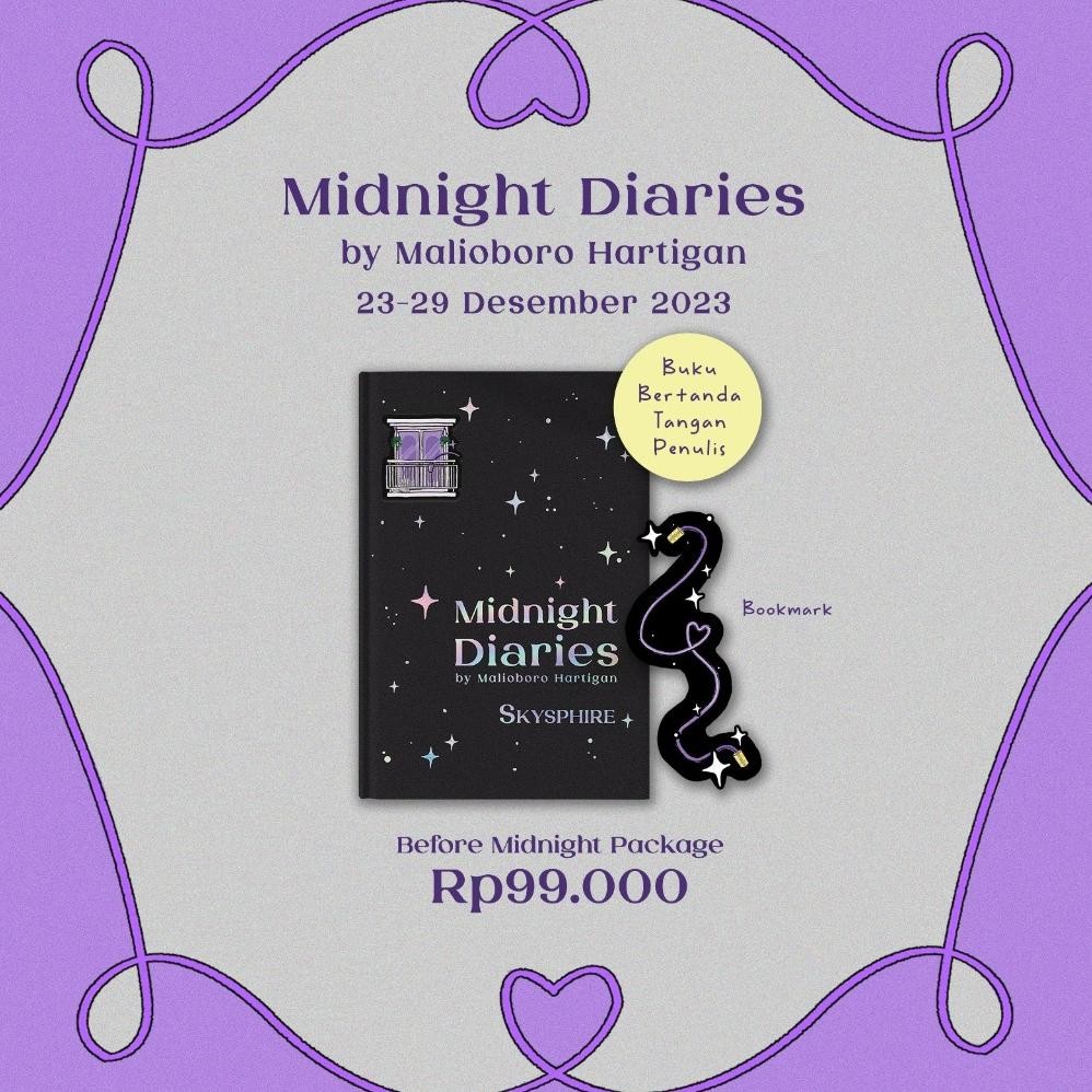 Eelic Novel Malioboro At Midnight Hardcover - Skysphire - Bukune (Original) / Midnight Diaries By Ma