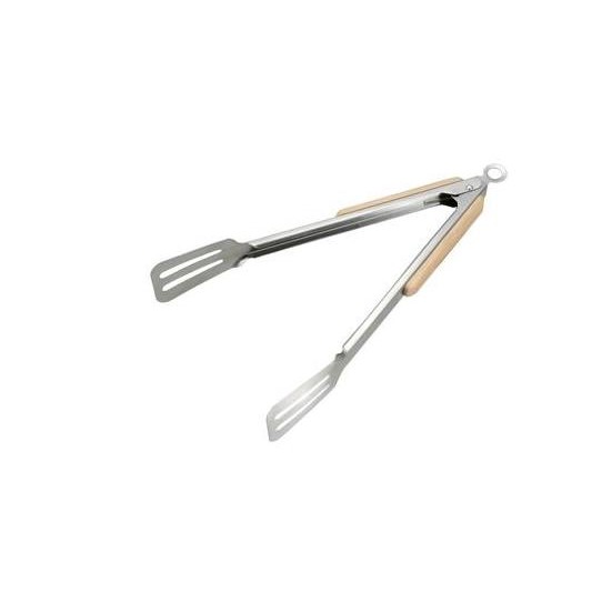 

Terlaris Stainless Steel Turner Tongs With Wooden Grip - 30Cm
