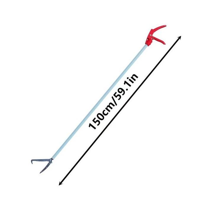 

Terlaris 150Cm Aluminium Merah Snake Tongs Grabstick Tongkat Ular Penjepit Ular