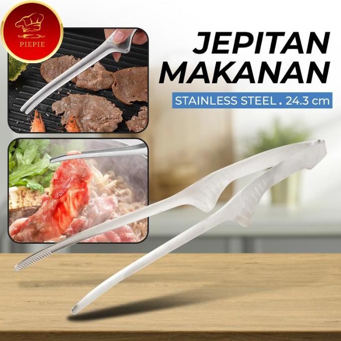 

Terlaris Piepie Capitan Daging Bbq Jepitan Makanan 24,3Cm Stainless Steel 304