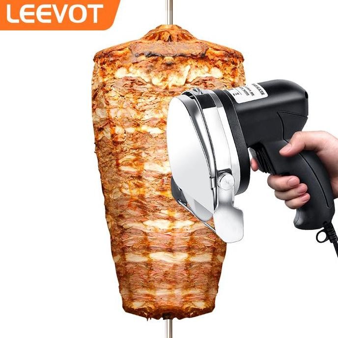 

Terlaris Alat Pemotong Daging Kebab Pisau Slicer Kebab Listrik Electric Kebab Slicer Leevot Ks100E