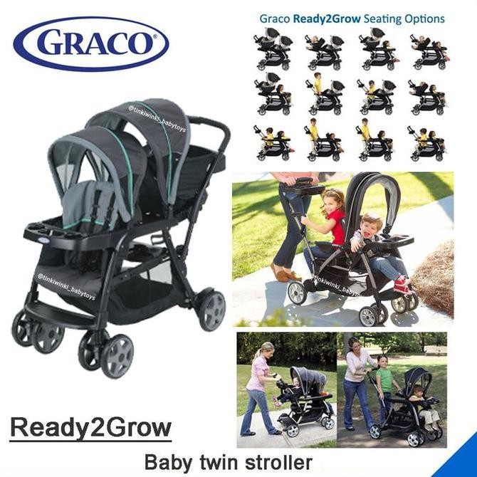 New Product - Graco Ready2Grow Stand And Ride Double Stroller Tandem Toko Maulida_
