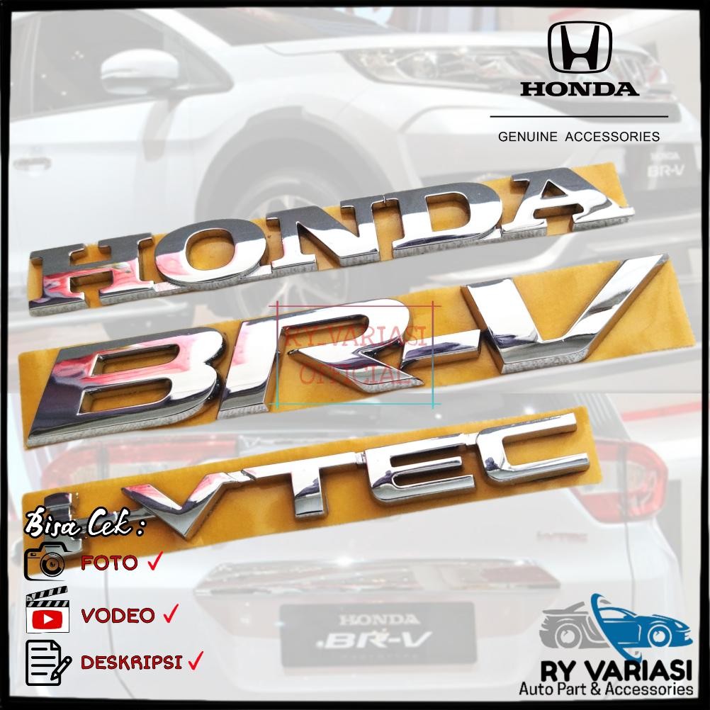 Emblem BRV original Honda BRV/ Emblem Bagasi Honda BRV