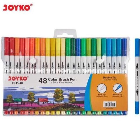 

New Product - (Set) Color Brush Pen - Joyko Clp-40 48 Warna Kiarastoreku