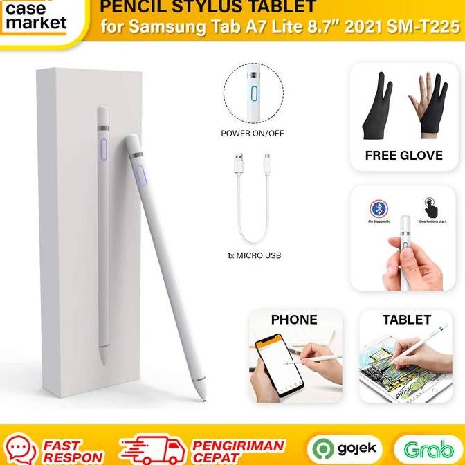 Pen Samsung Tab A7 Lite T225 2021 Pencil Tablet Stylus Palm Rejection Co